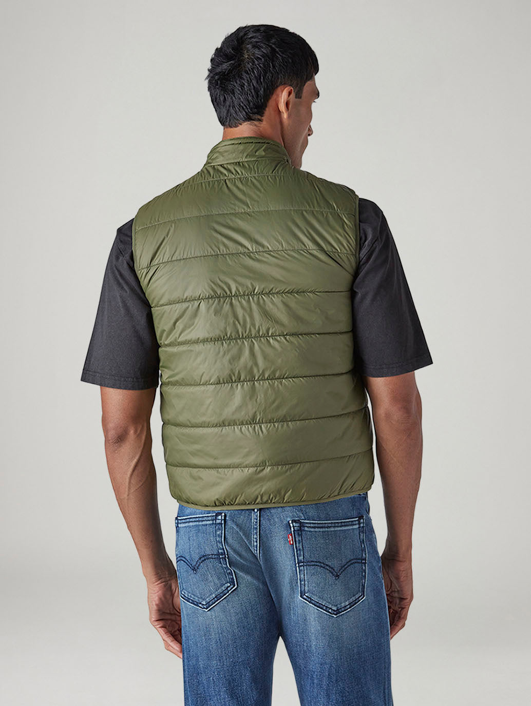 Men's Quilted Slim Fit Reversible Jacket