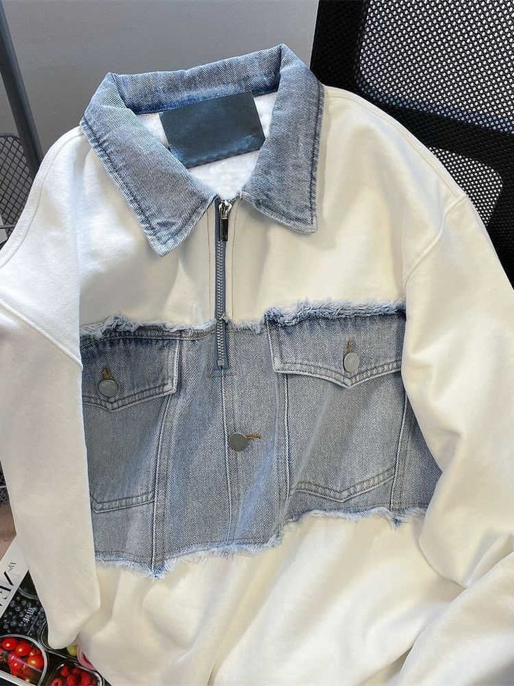 White denium jacket