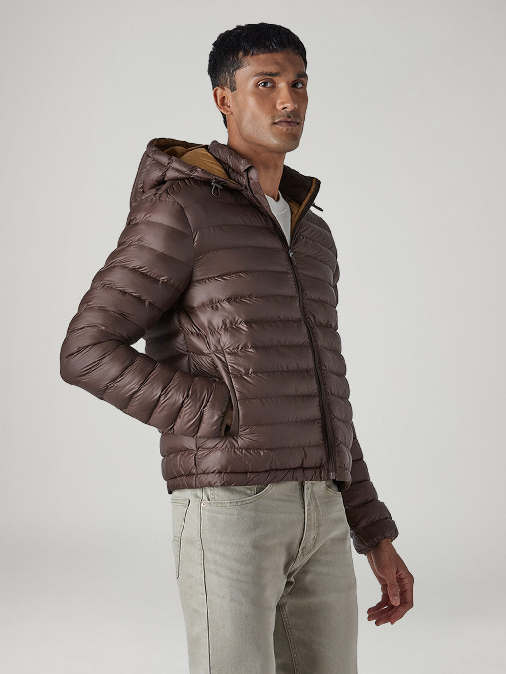 Men's Quilted Slim Fit Puffer Jacket