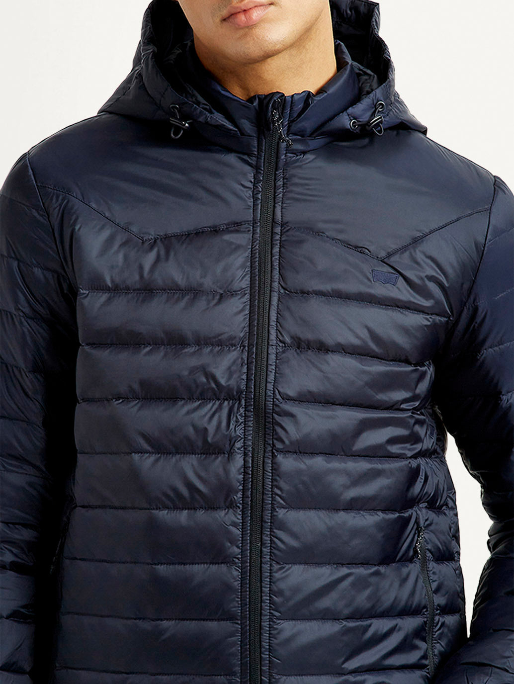 Men's Quilted Navy Puffer Jacket
