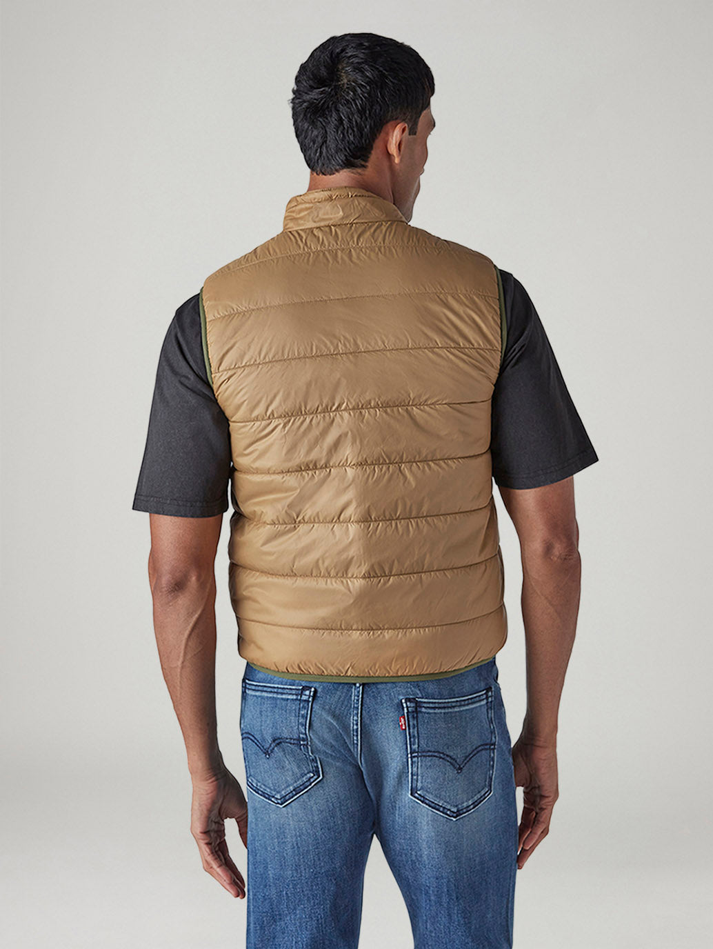 Men's Quilted Slim Fit Reversible Jacket