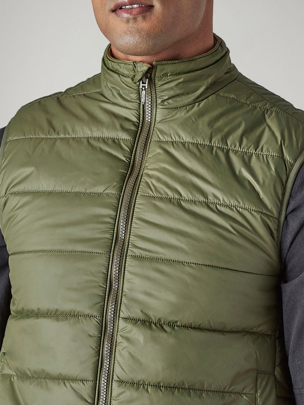 Men's Quilted Slim Fit Reversible Jacket