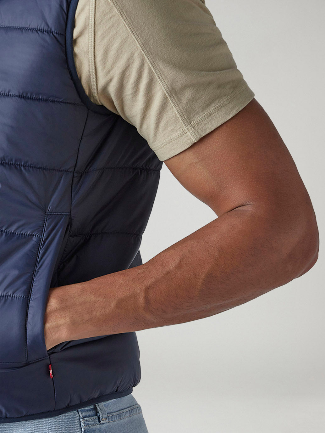 Men's Quilted Slim Fit Reversible Puffer Jacket