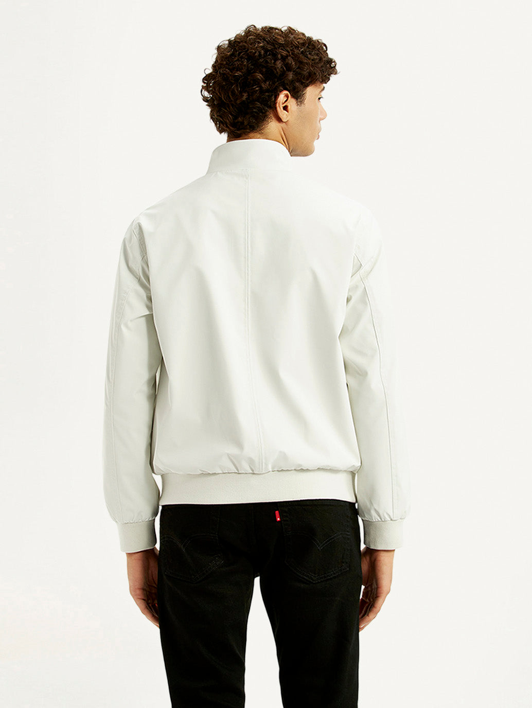 Men's Solid Off White Jacket