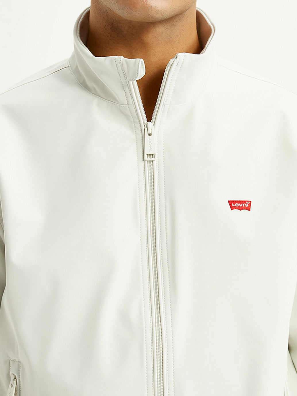 Men's Solid Off White Jacket