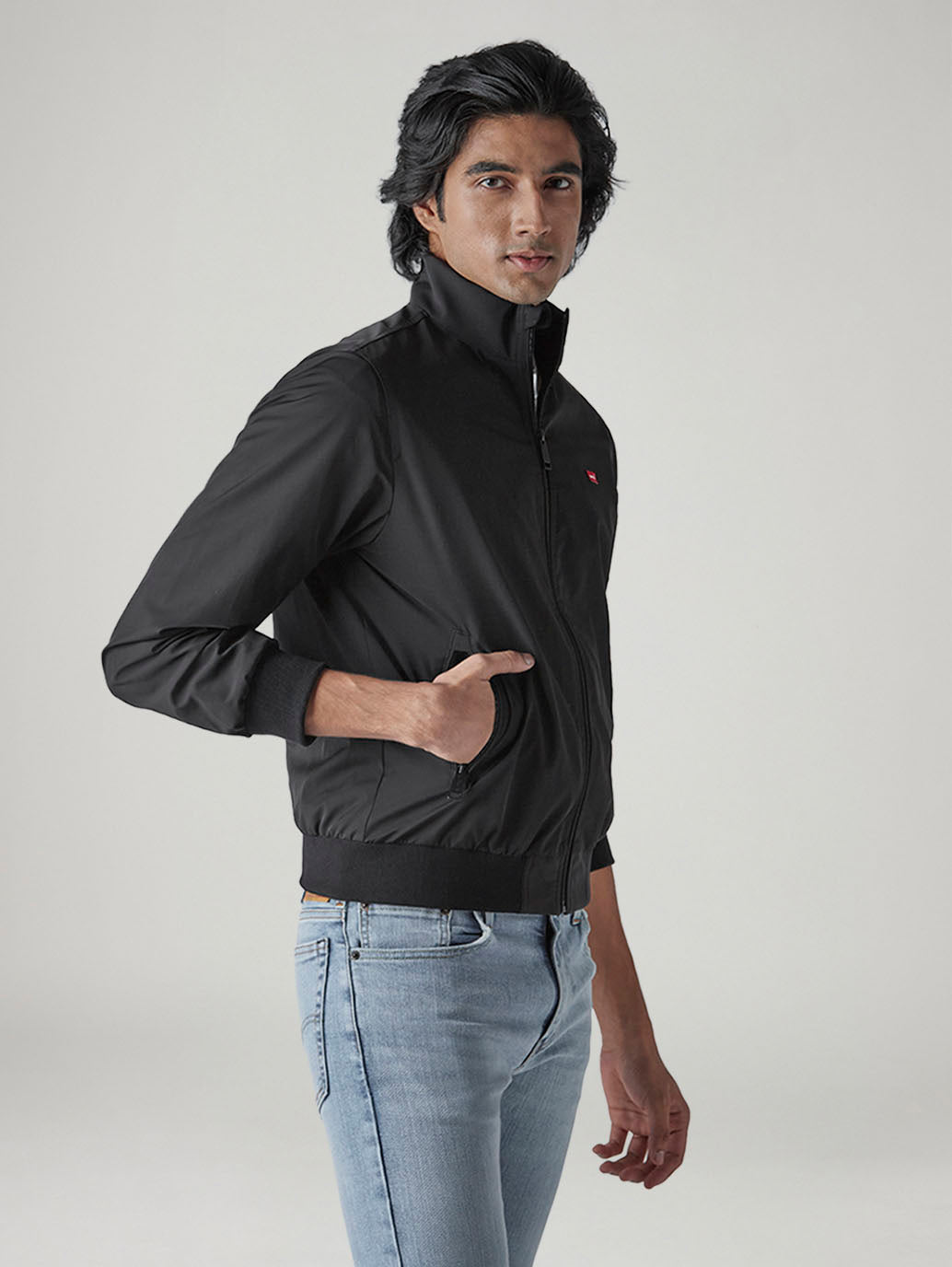 Men's Solid Regular Fit Jacket