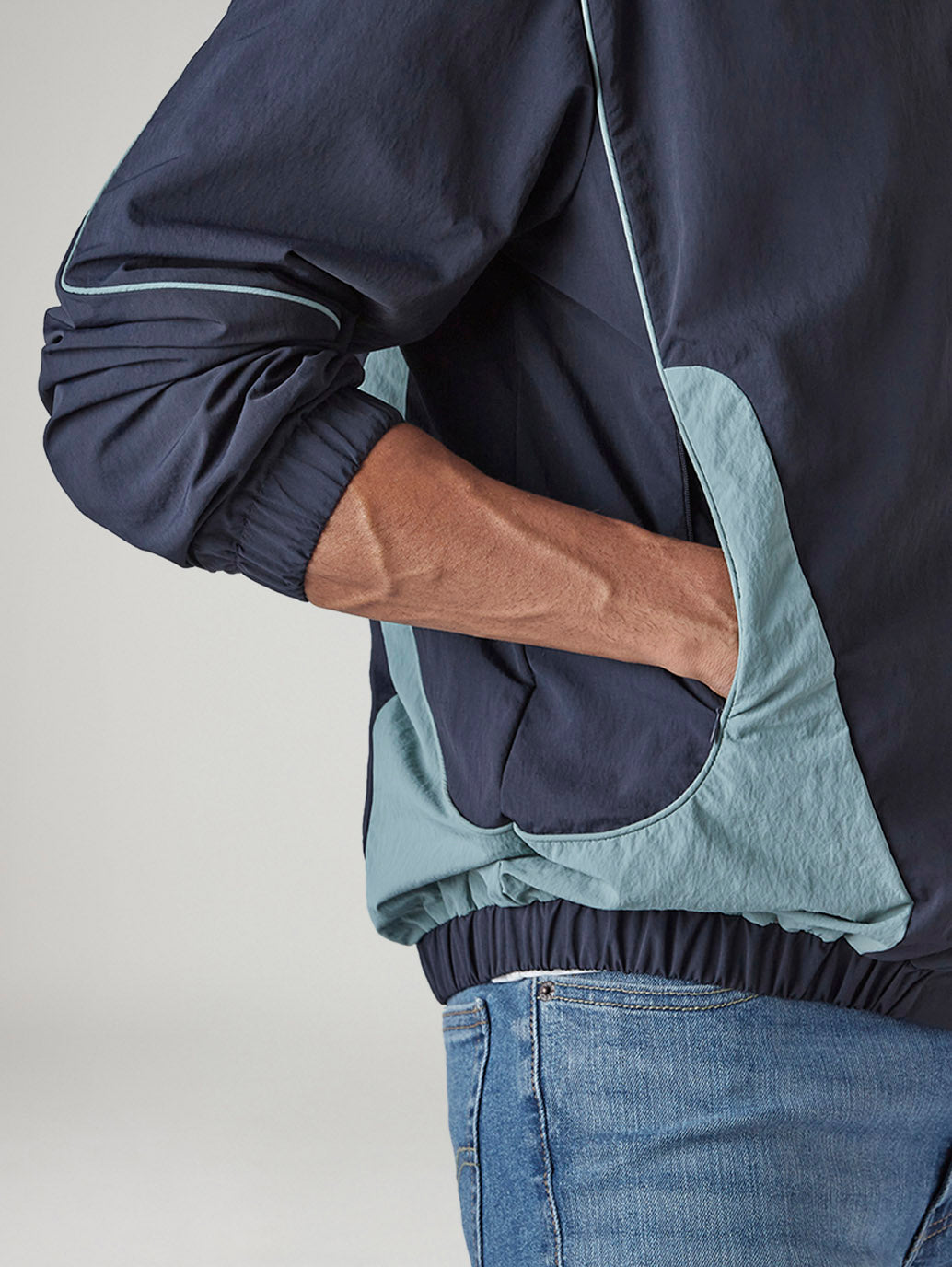 Men's Colorblock Relaxed Fit Jacket