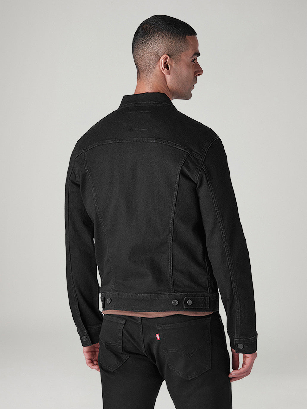 Men's Solid Regular Fit Denim Jacket