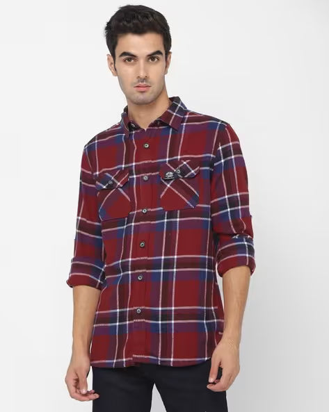 Regular Fit Shirt with Button-Flap Pockets
