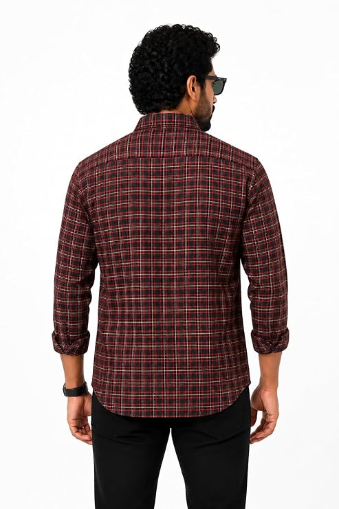 Black Red Check Shirt