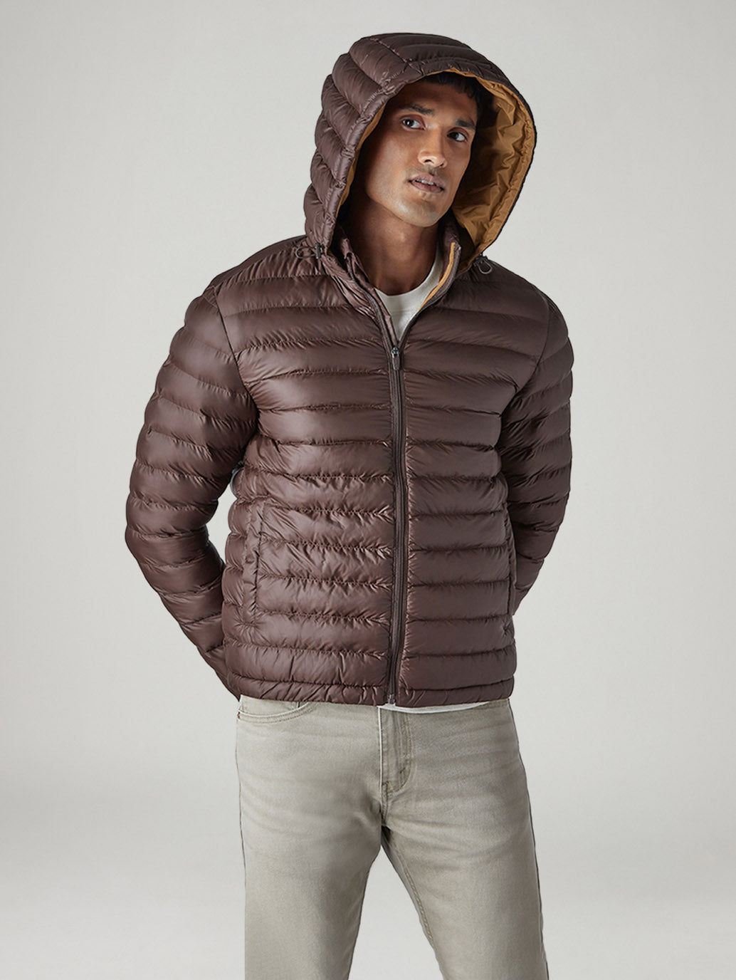 Men's Quilted Slim Fit Puffer Jacket