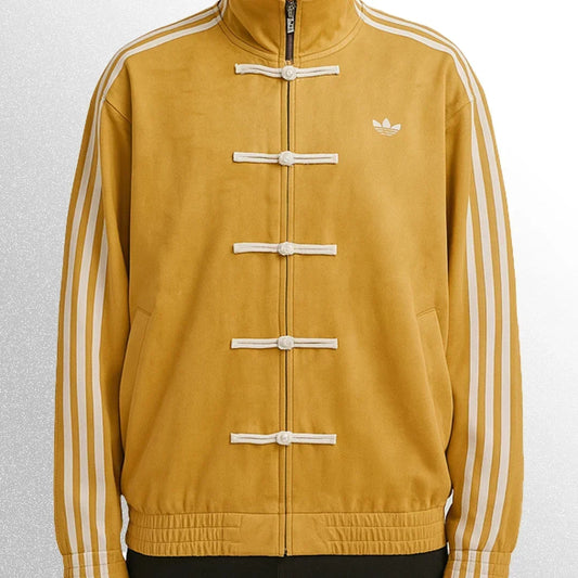 Mustard Yellow Mandarin Collar Jacket