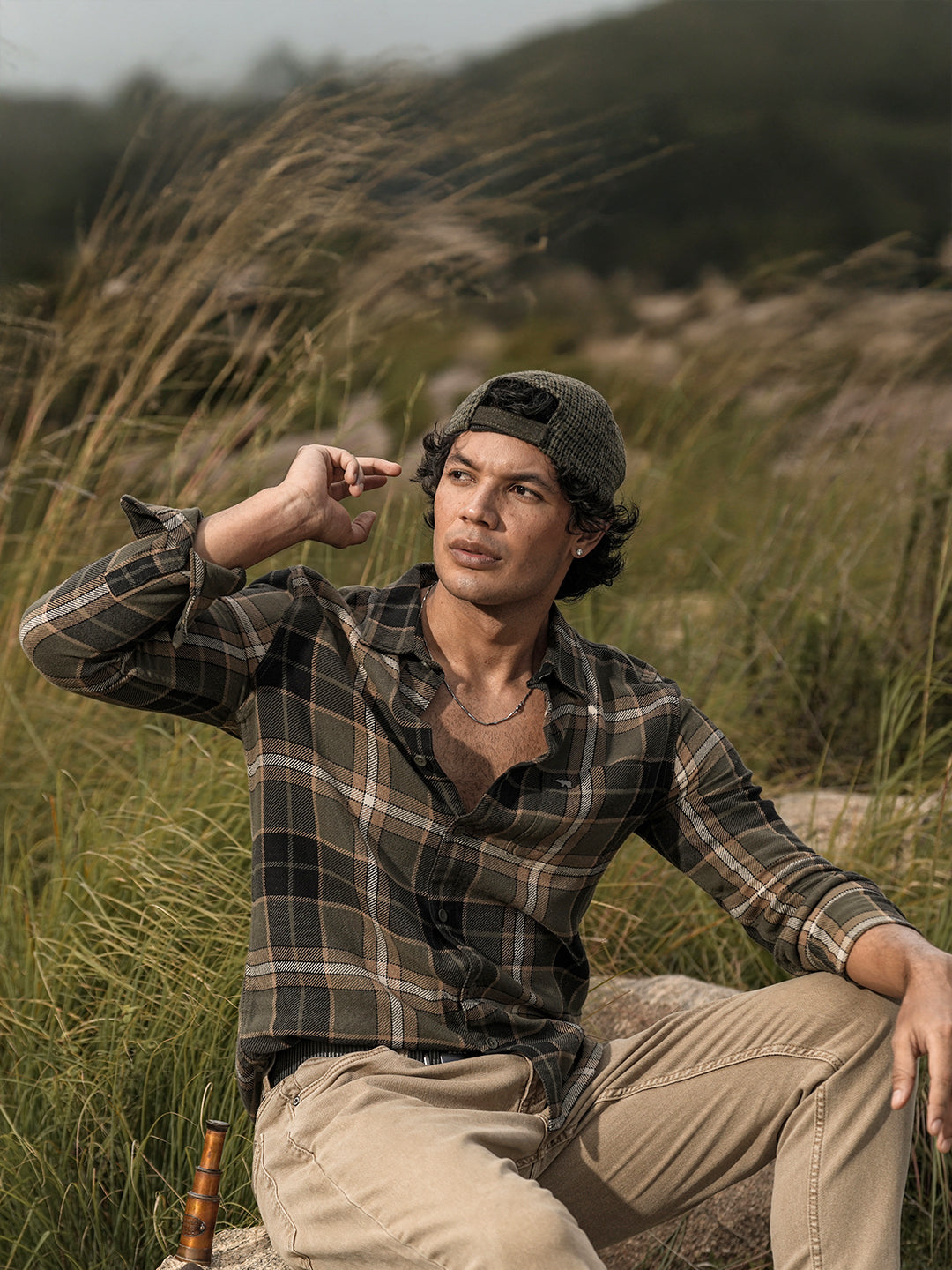 Multicolour Flannel Check Slim Fit Casual Shirt
