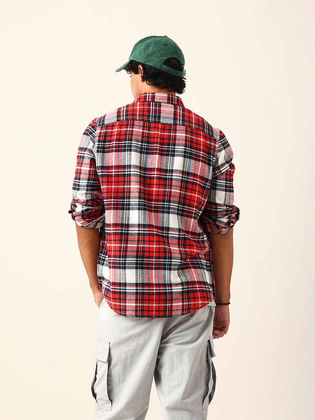 Multicolor Flannel Check Slim Fit Casual Shirt