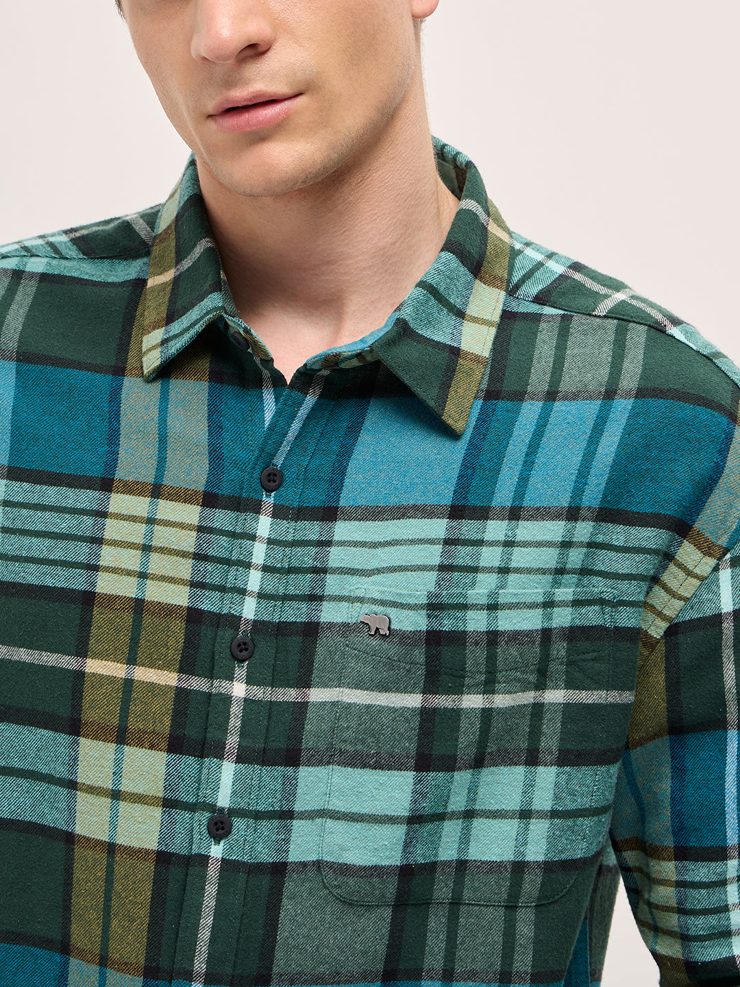 Multi-Color Checked Relax Fit Casual Shirt