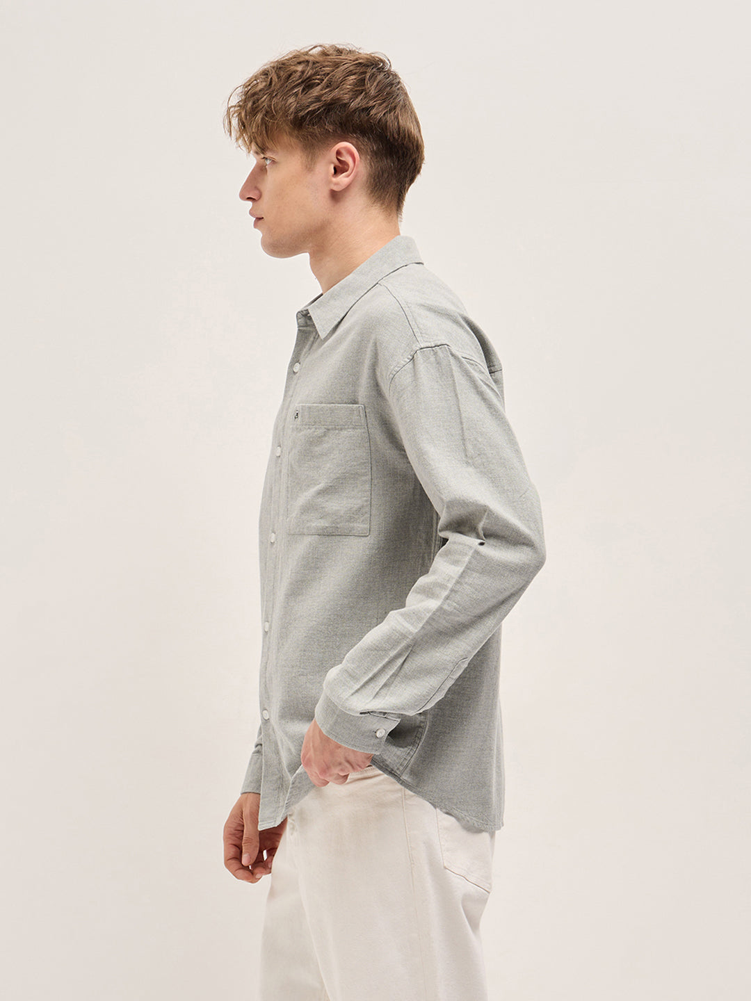 Grey Relax Fit Casual shirt
