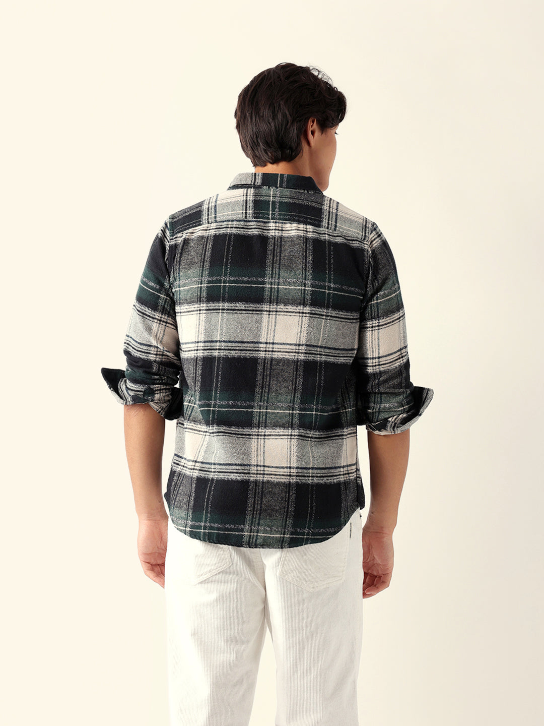 Multicolor Checked Flannel Regular Fit Casual Shirt