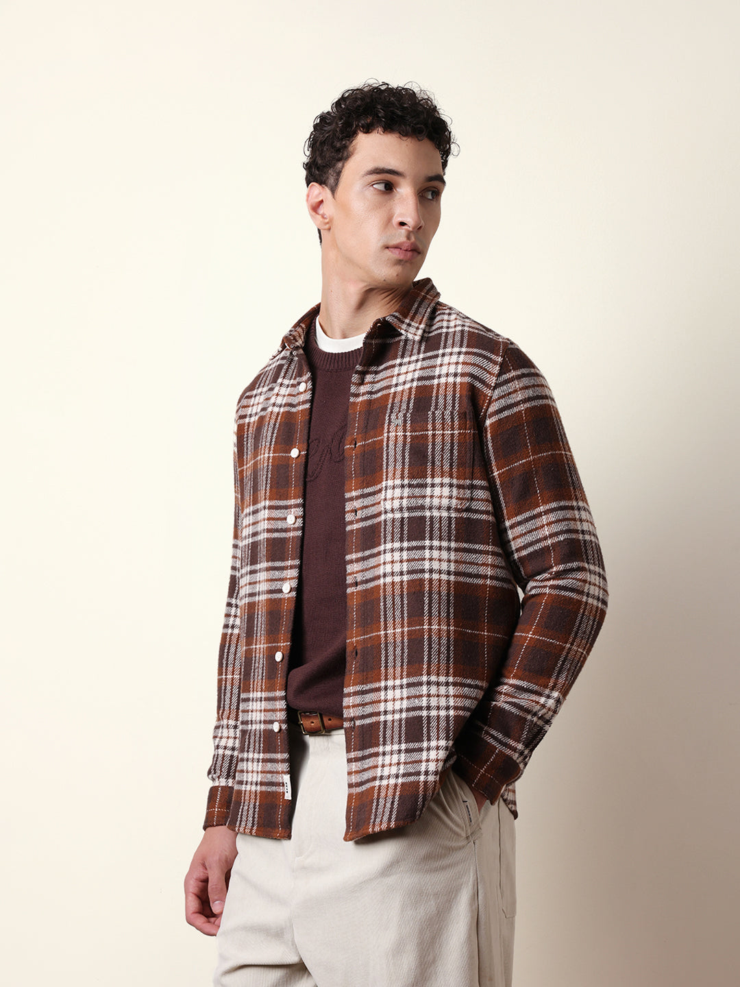 Multicolor Regular Fit Checked Flannel Casual Shirt