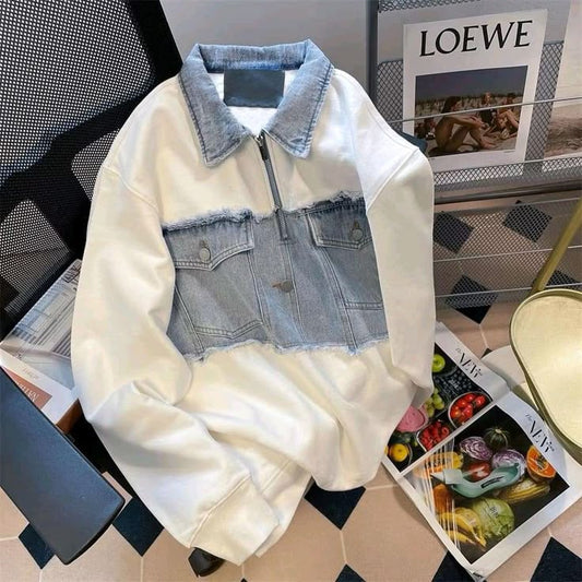 White denium jacket